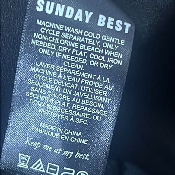 ARITZIA SUNDAY’S BEST DELIAH  BLACK NWT‎ MINI DRESS SIZE L - Picture 6 of 10